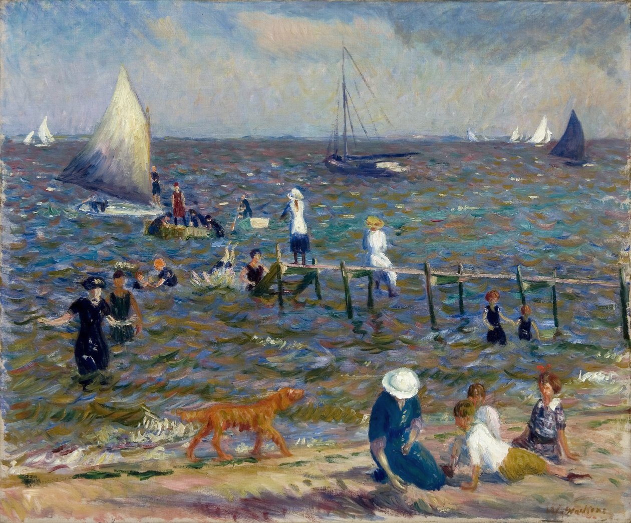 Malé molo od William James Glackens