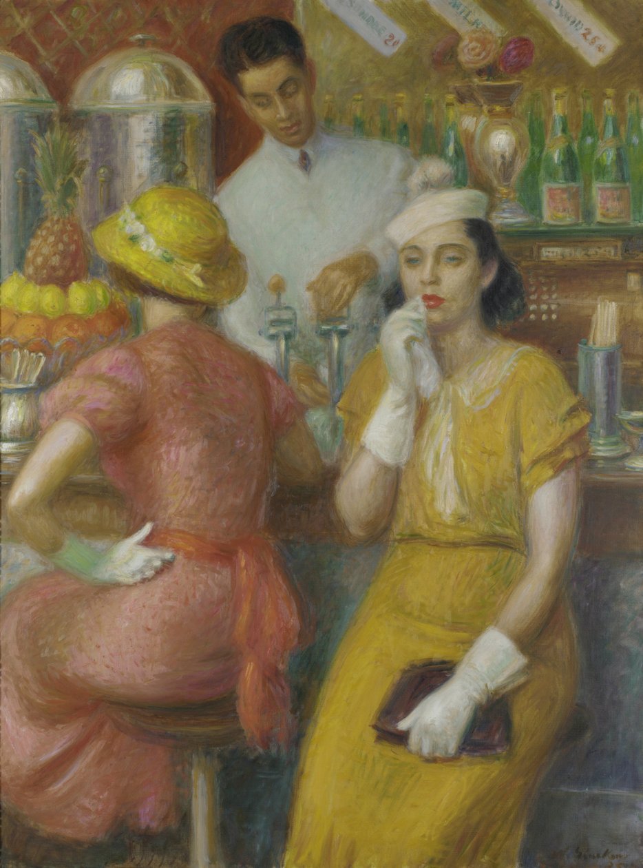 Sodová fontána, 1935 od William James Glackens