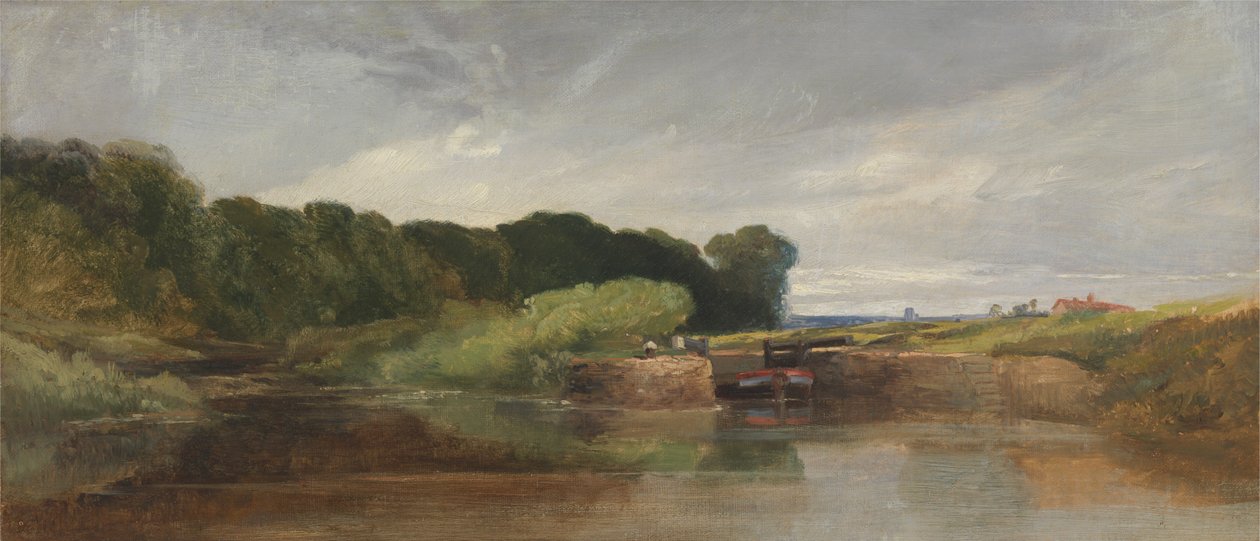 Hanham Lock na Avonu od William James Muller