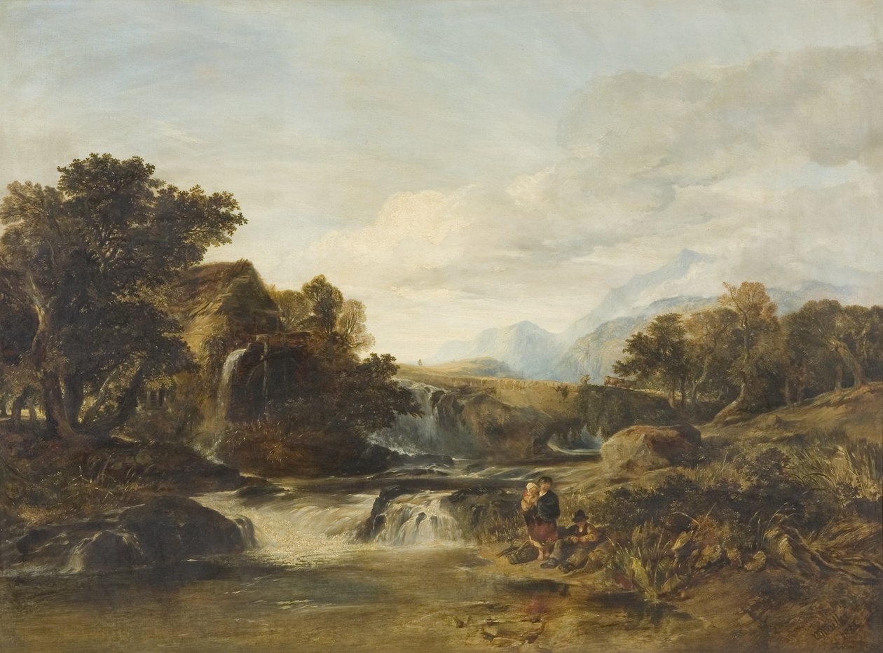 Pandy Mill, Severní Wales od William James Muller