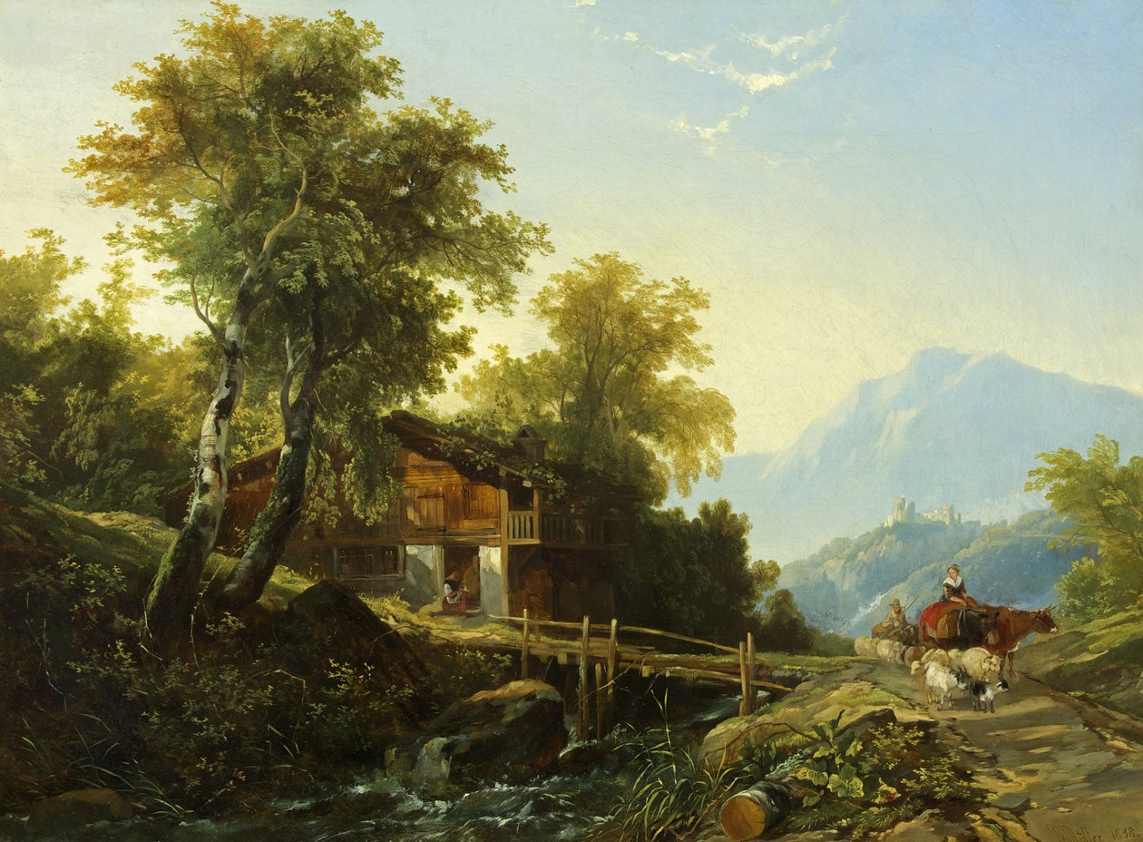Švýcarská chata od William James Muller