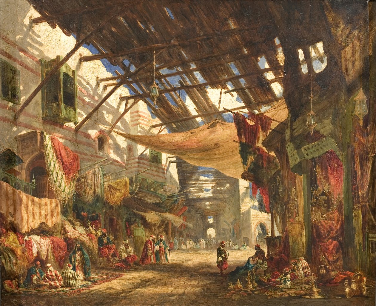The Carpet Bazaar, Káhira od William James Muller