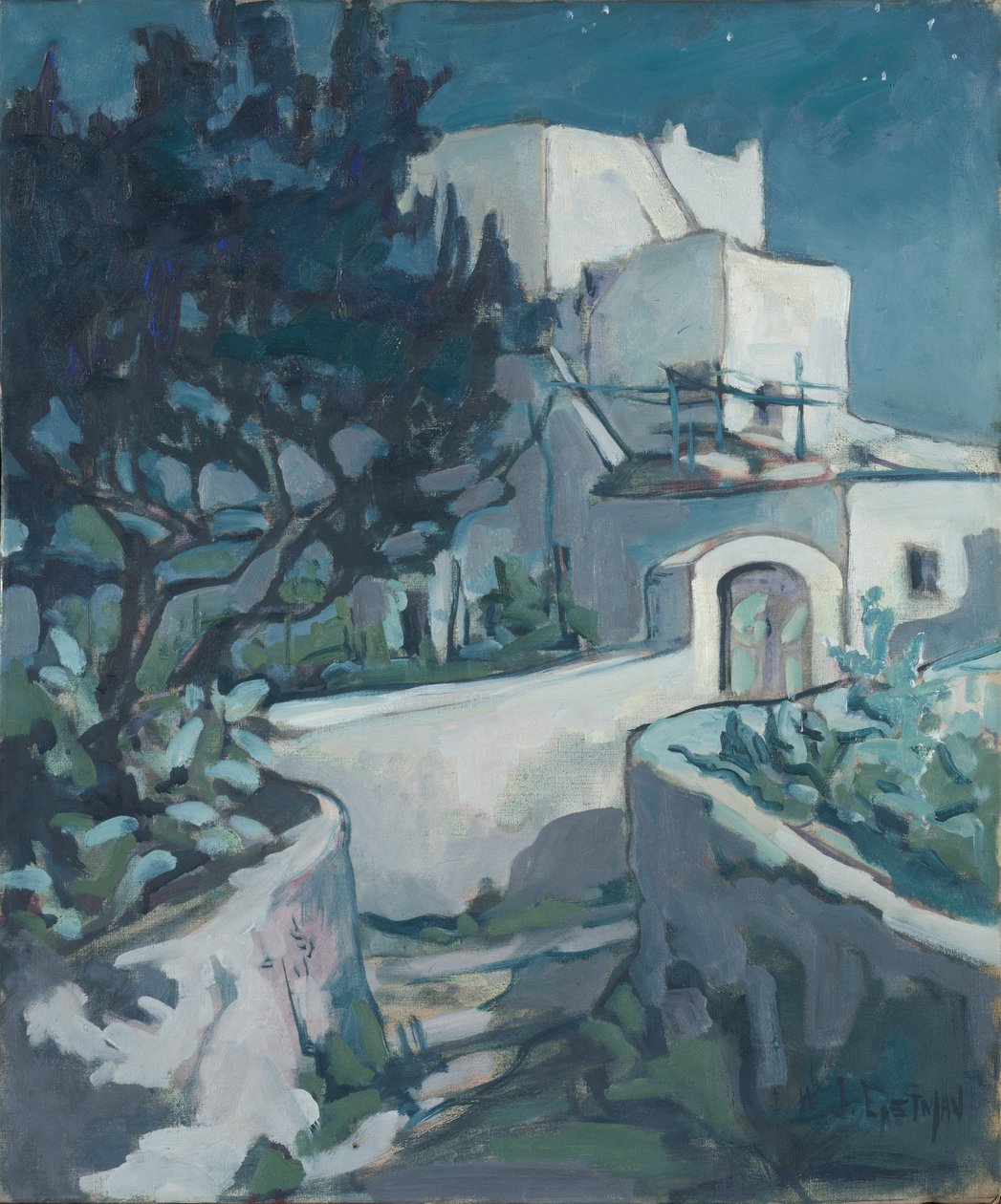 Italská noc, Capri od William Joseph Eastman