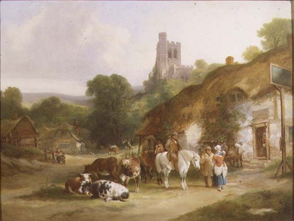 The Plough Inn (olej na plátně) od William Joseph Shayer