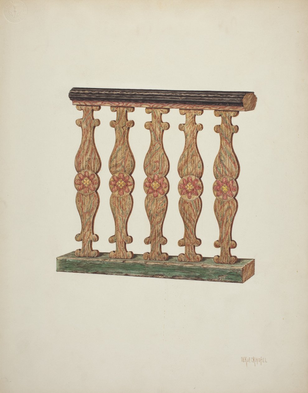 Choir Rail, 1939. od William Kieckhofel