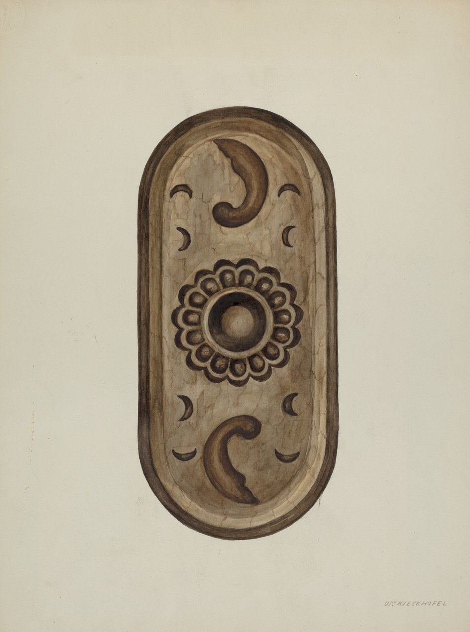 Detail, Side of Confessional, 1937. od William Kieckhofel