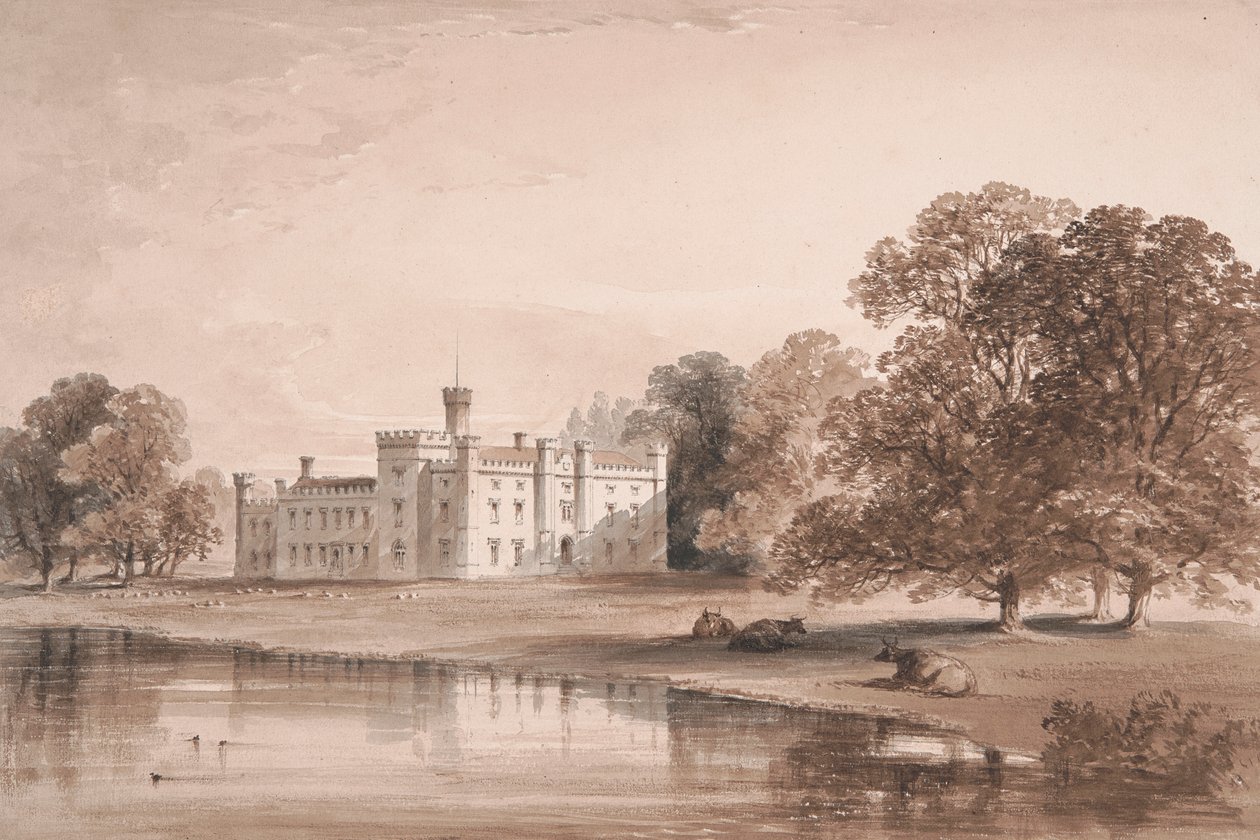 Chiddingstone Place, Pohled z jezera od William Knight