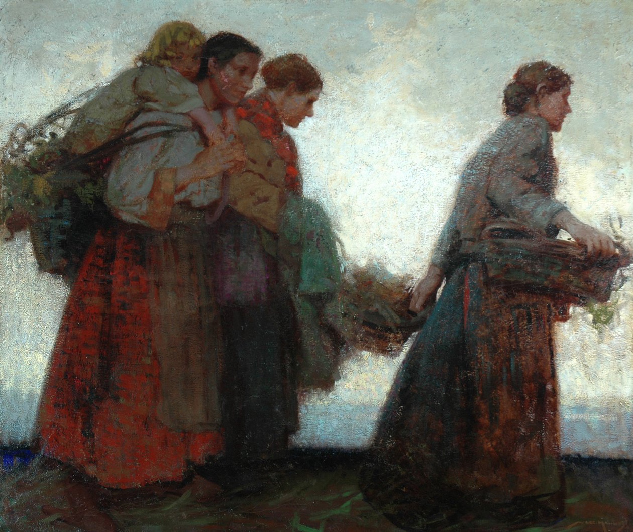 Na hrázích (olej na plátně) od William Lee Hankey