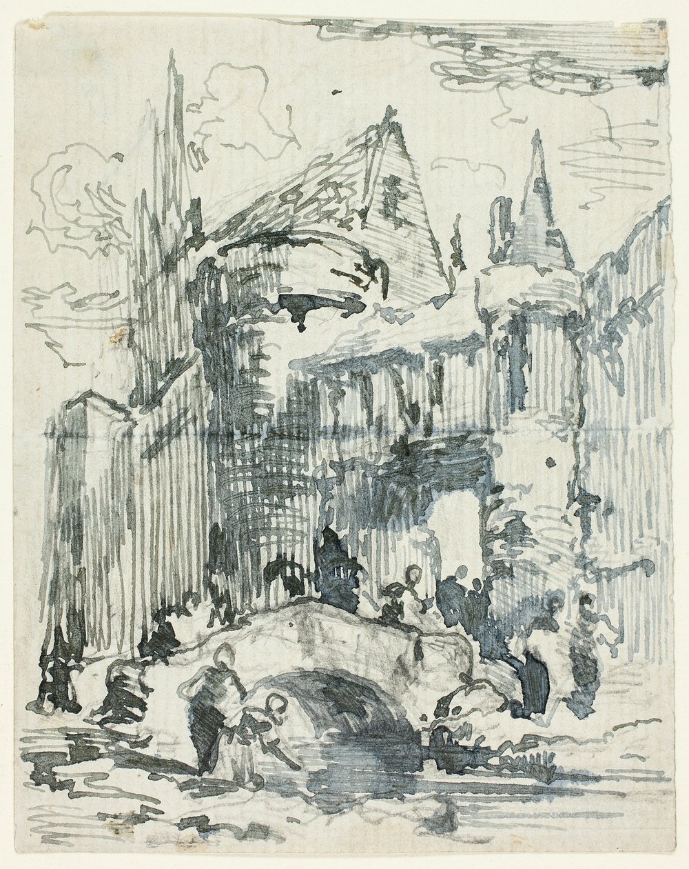 Městský most a portál od William Leighton Leitch