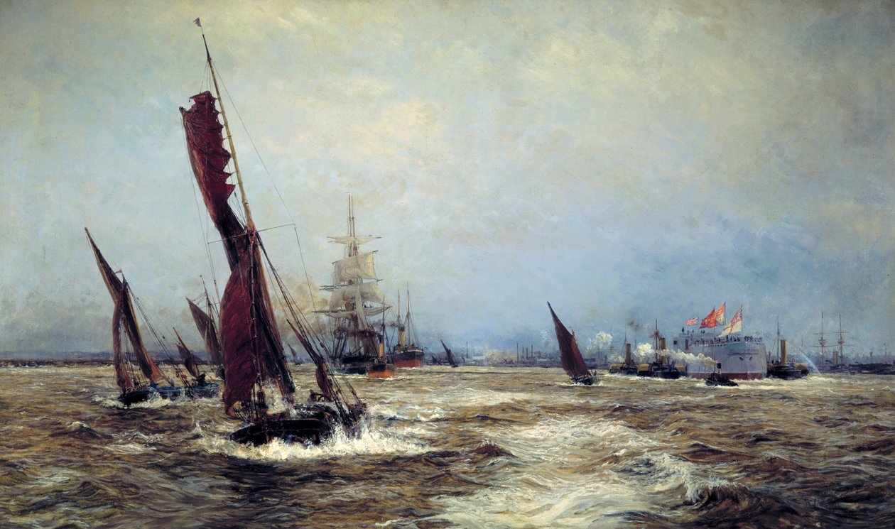 „Obchod a námořní síla“, 1898 od William Lionel Wyllie