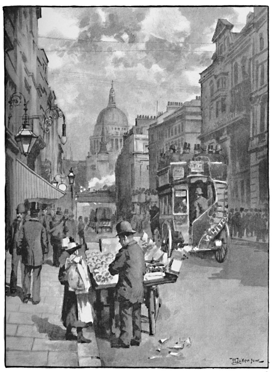 Fleet Street, Showing St. Pauls, 1891 od William Luker