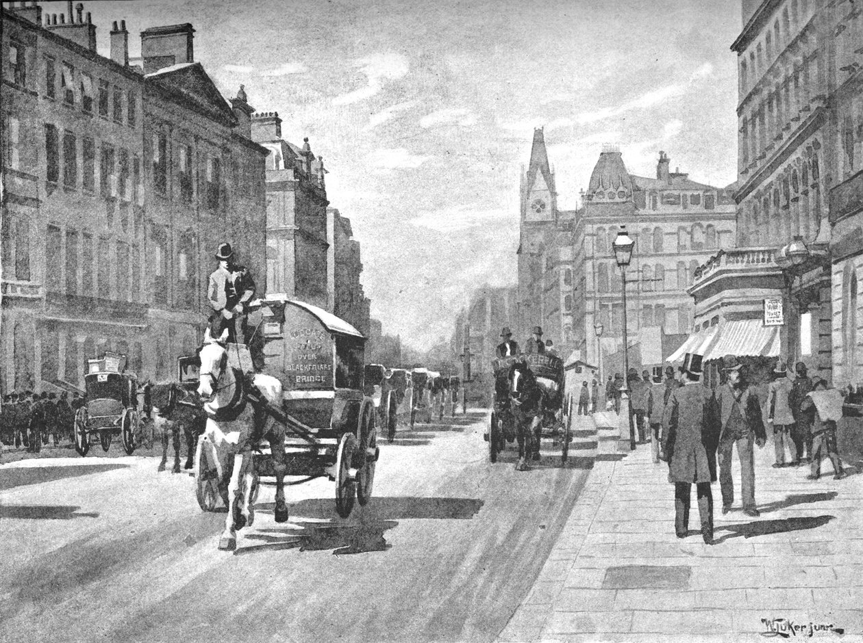 New Bridge Street, Blackfriars, 1891 od William Luker
