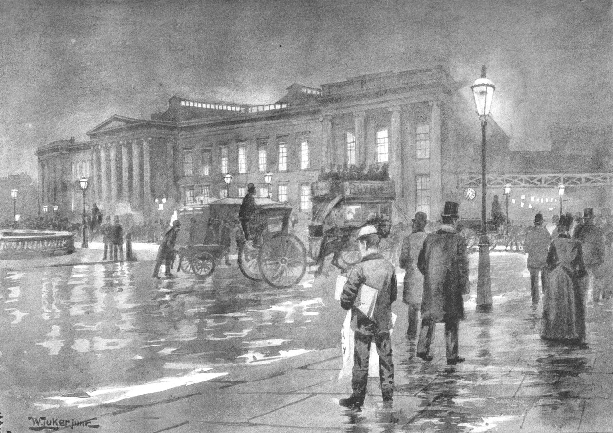 Obecná pošta - noc, 1891 od William Luker