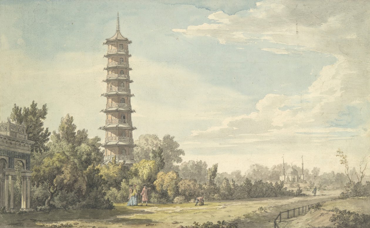 Pohled na divočinu v Kew, 1763. od William Marlow