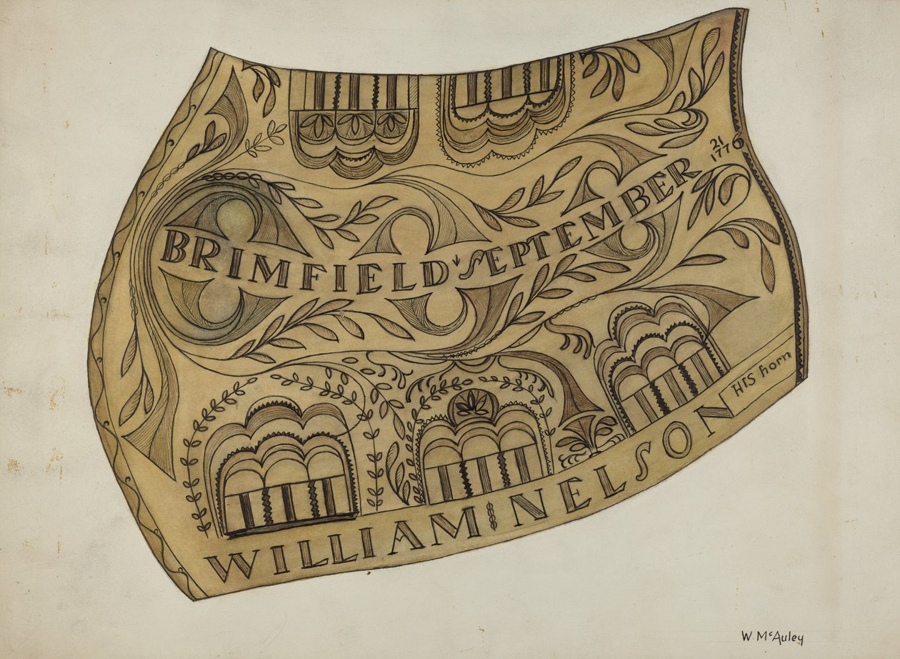 Powder Horn, c. 1937. od William McAuley