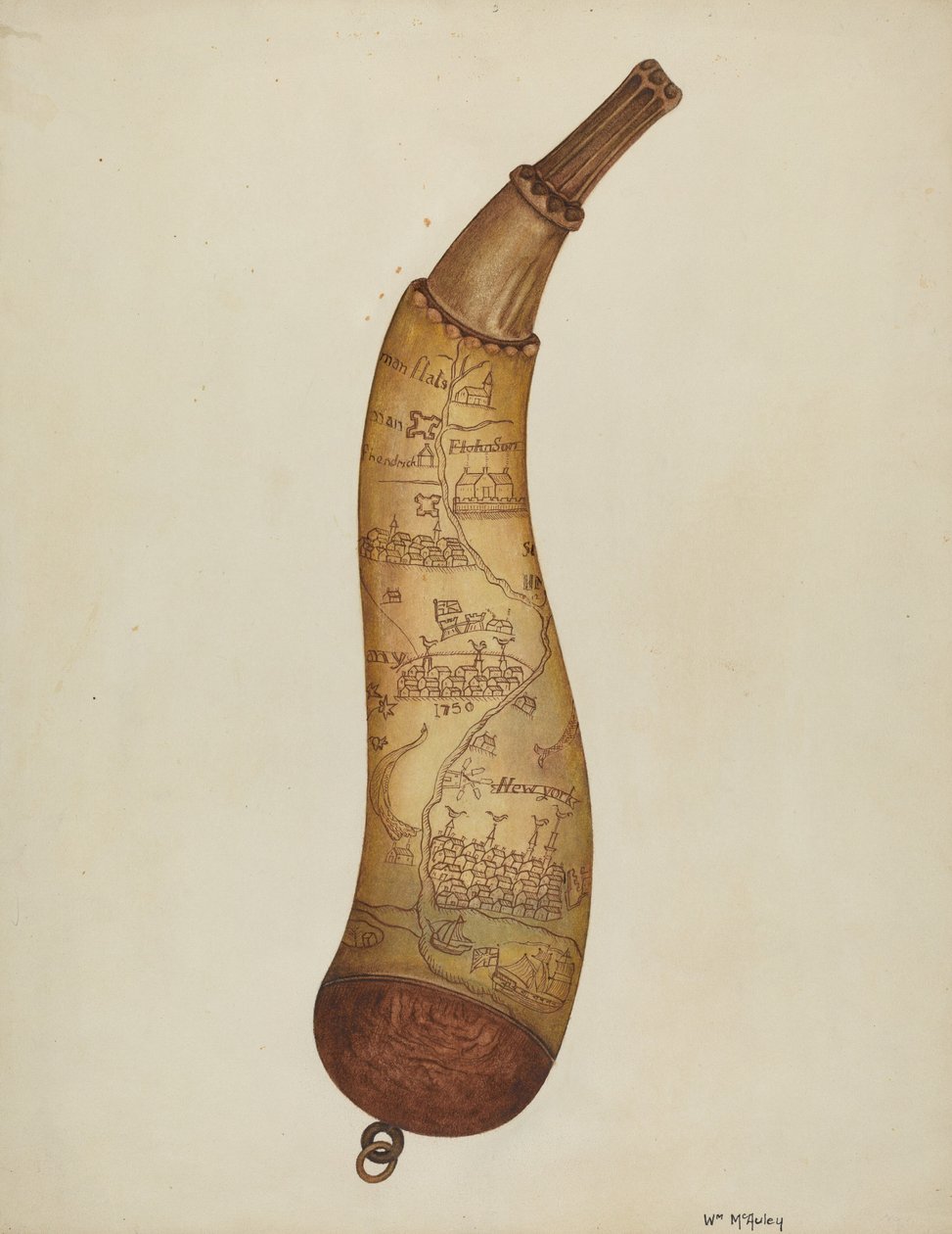 Powder Horn, c. 1940. od William McAuley