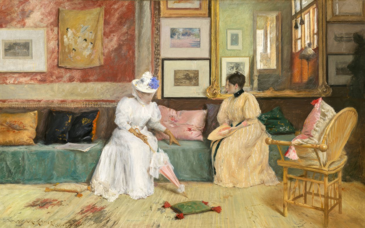 Přátelský hovor od William Merritt Chase