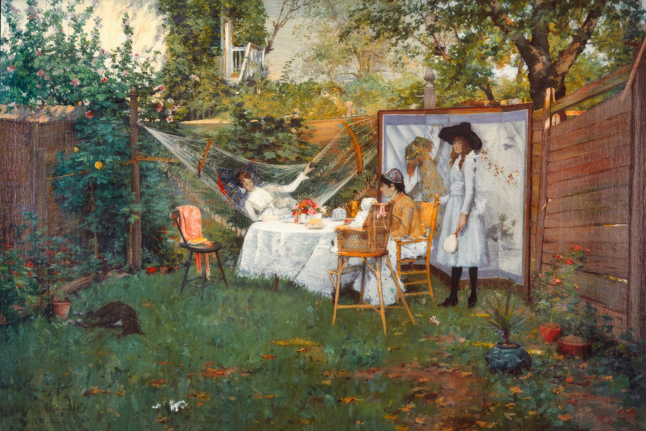 Snídaně venku od William Merritt Chase