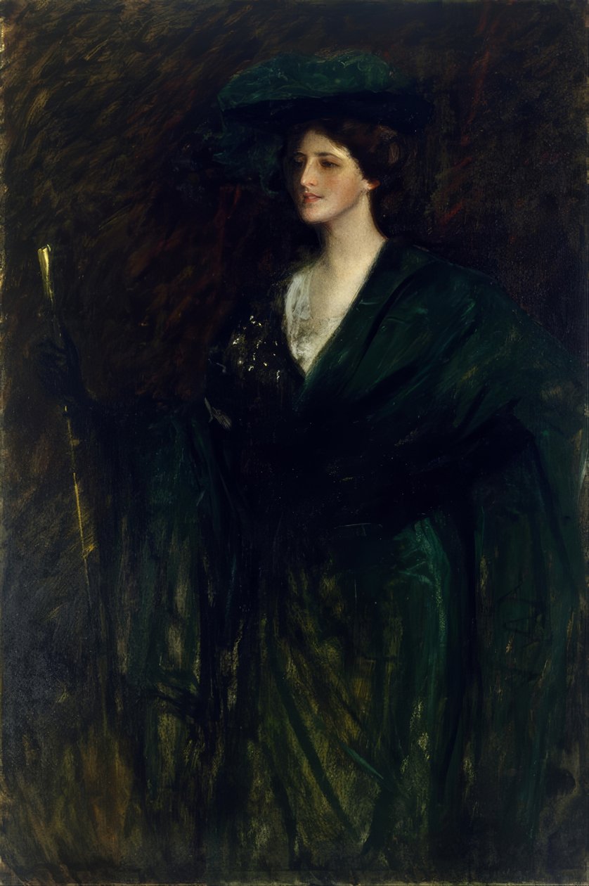 Smaragdová dáma od William Merritt Chase