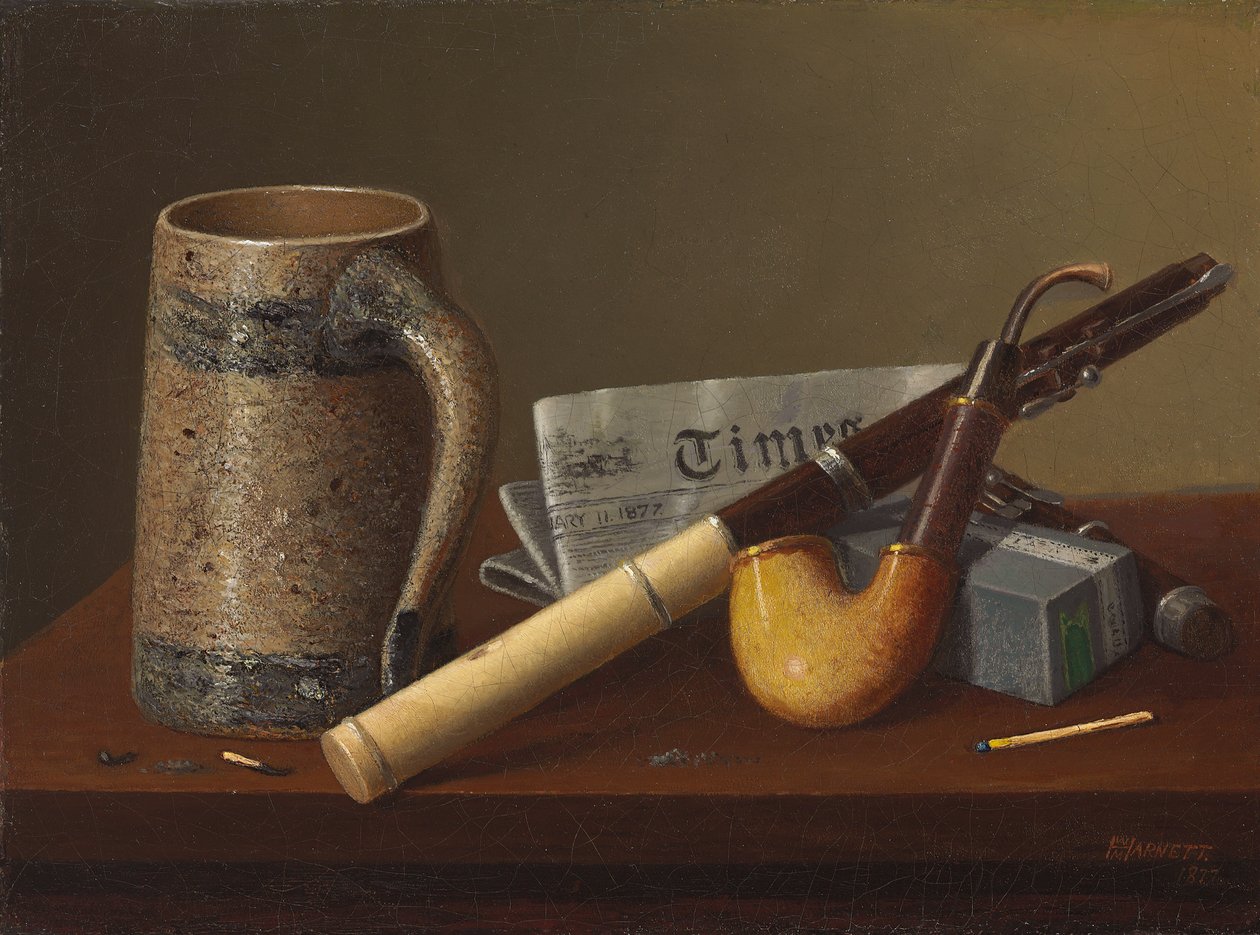 Flétna a časy, 1877 od William Michael Harnett
