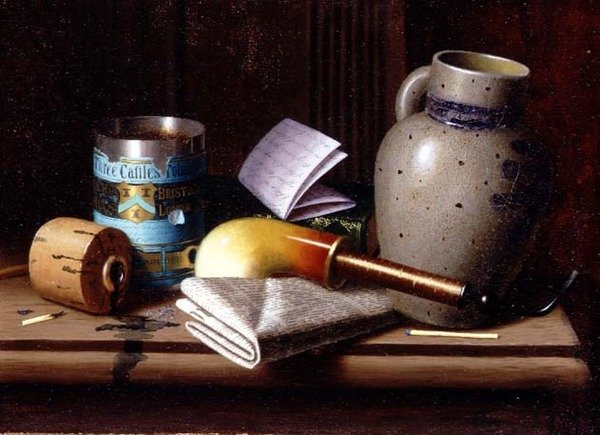 Zátiší s Three Castles Tobacco od William Michael Harnett
