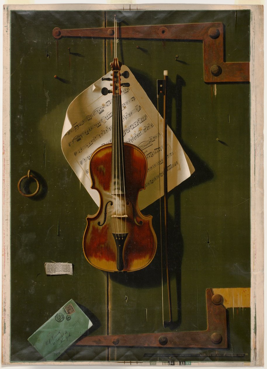 Staré housle od William Michael Harnett
