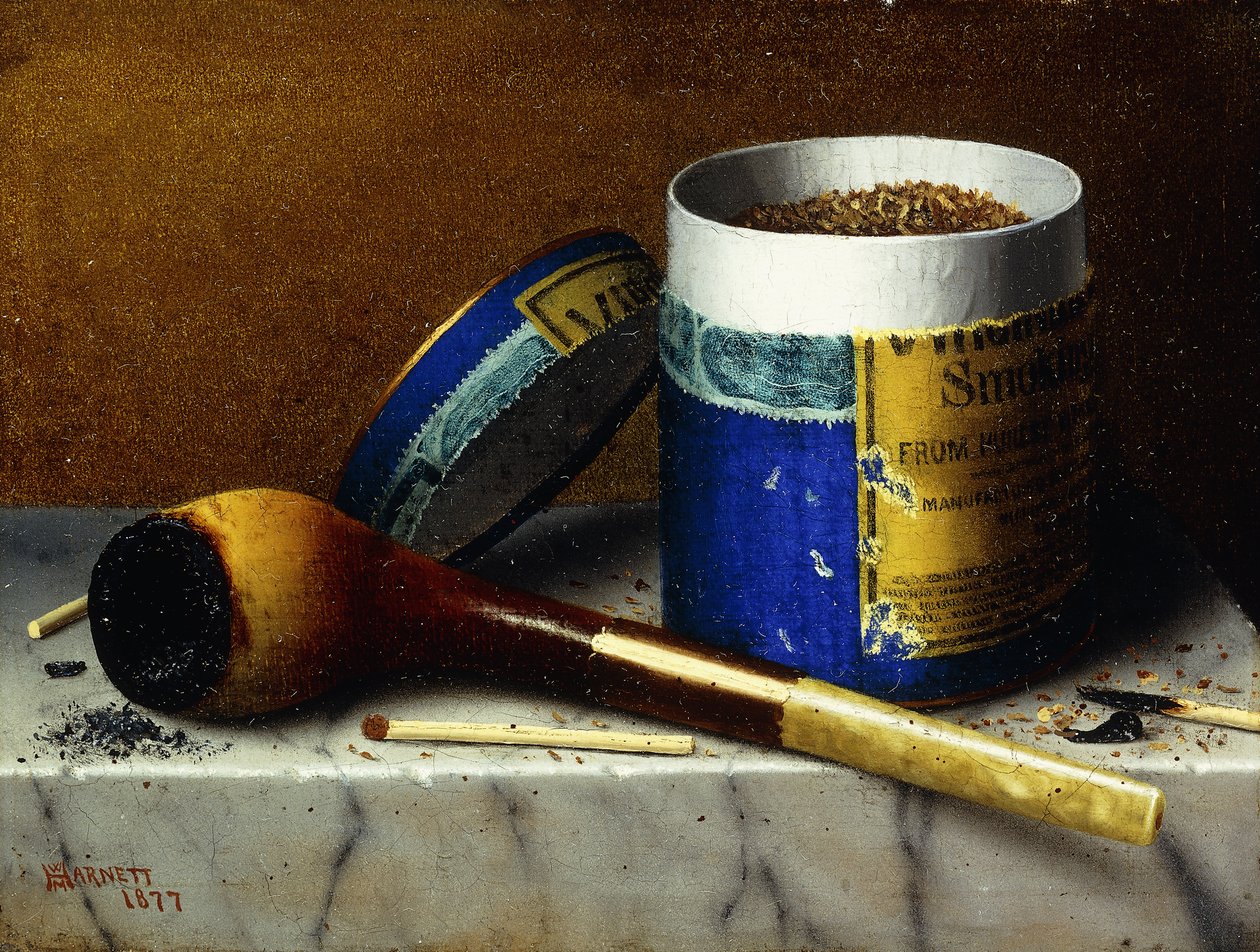 Tabák a dýmka, 1877 od William Michael Harnett