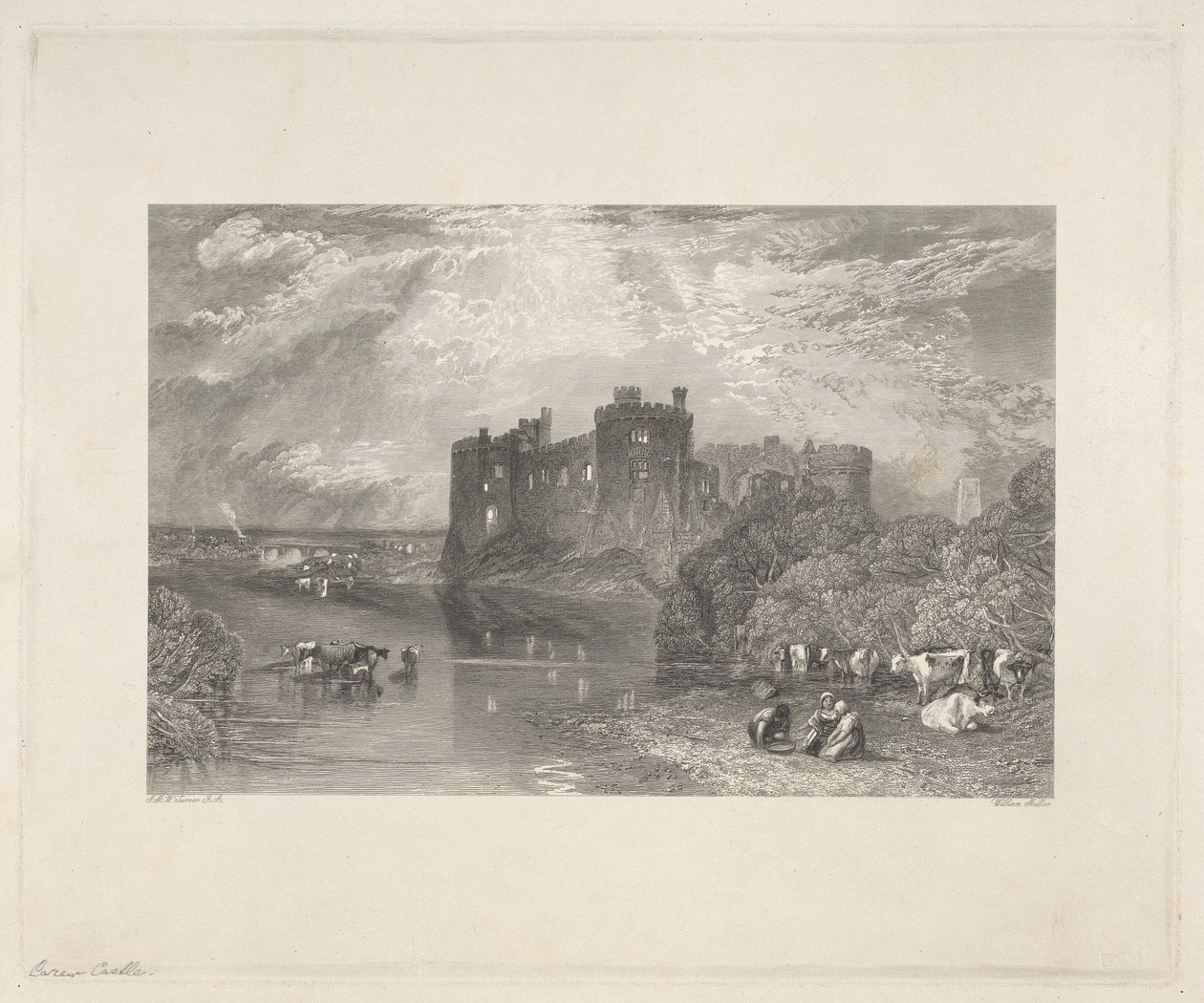 Hrad Carew, Pembroke od William Miller