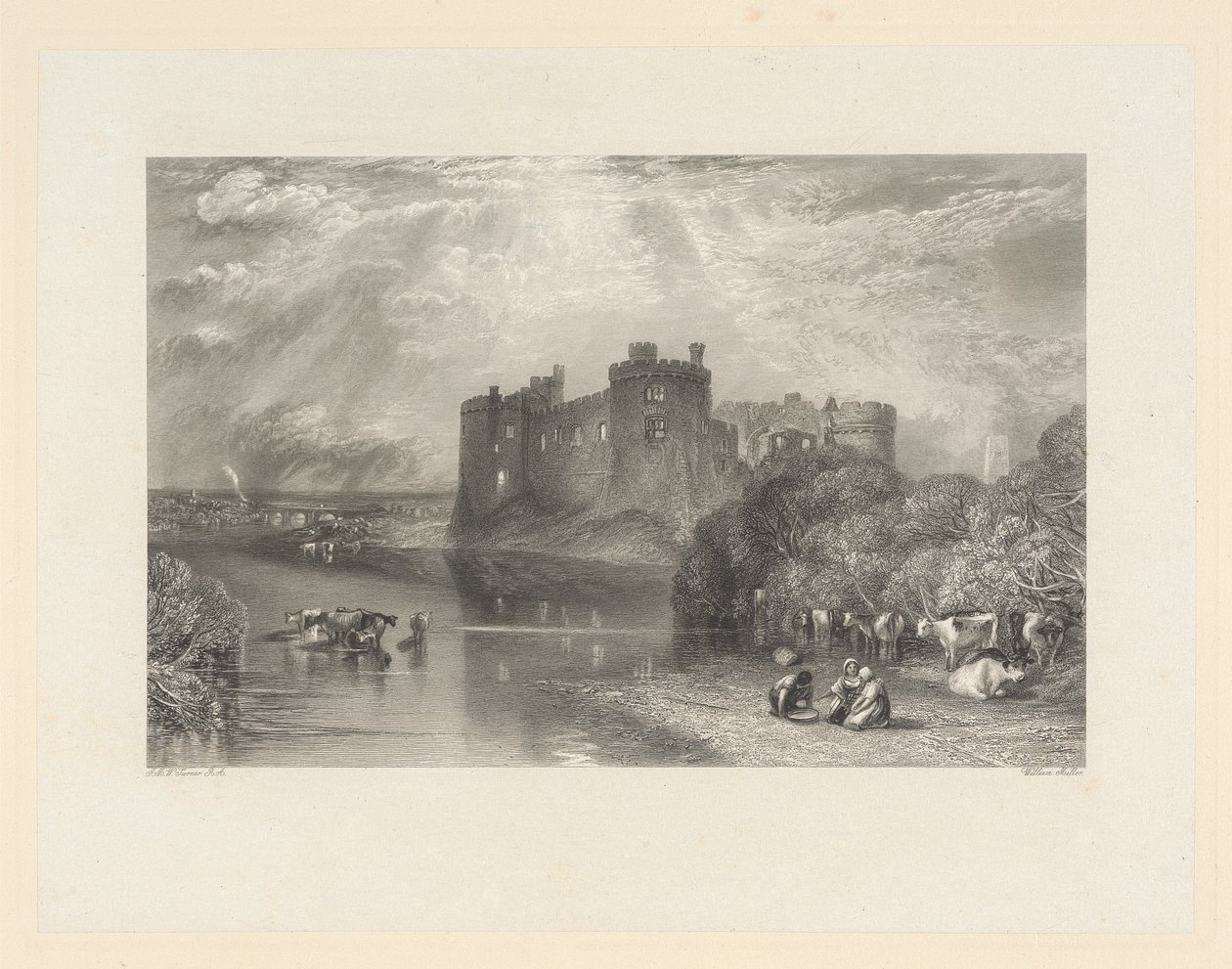 Hrad Carew, Pembroke od William Miller