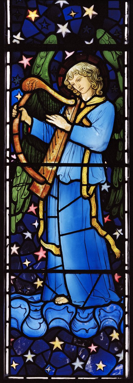 Angel Musician, 1881 (vitráže) od William Morris