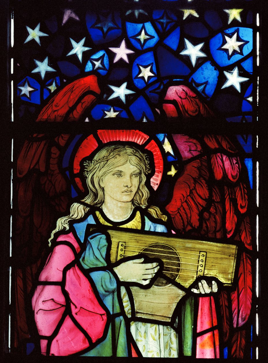 Angel Musician, 1881 (vitráže) od William Morris
