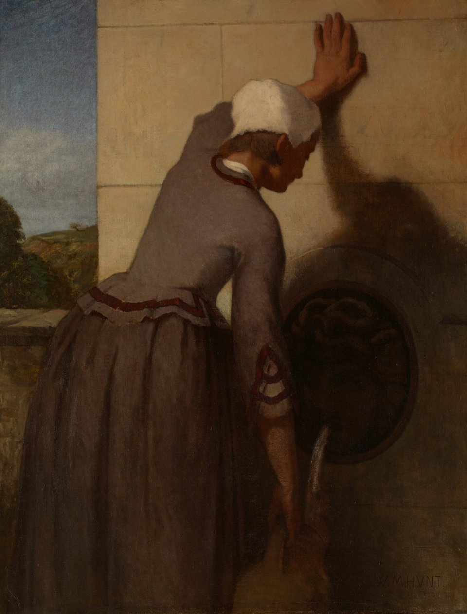 Dívka u fontány, 1852-54 od William Morris