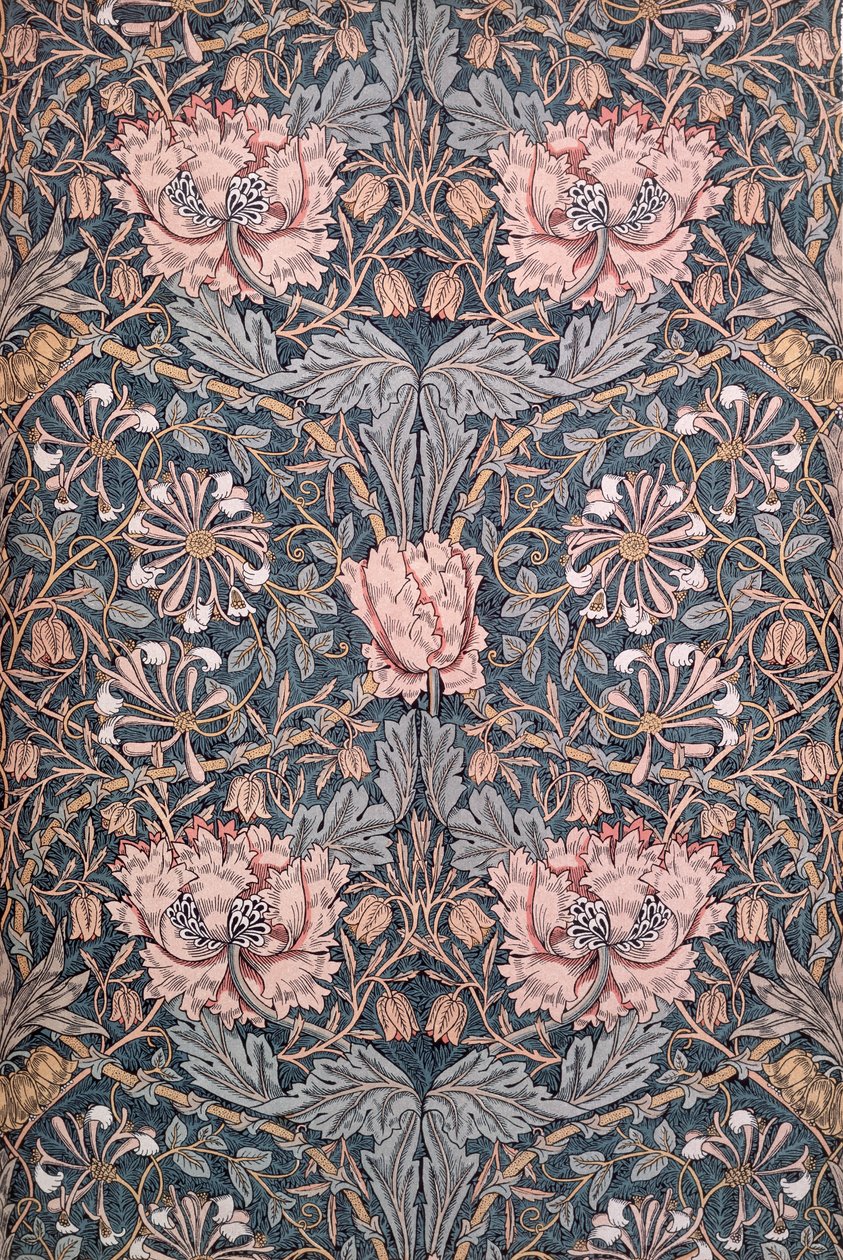 Zimolez, 1876 (potištěná bavlna) od William Morris