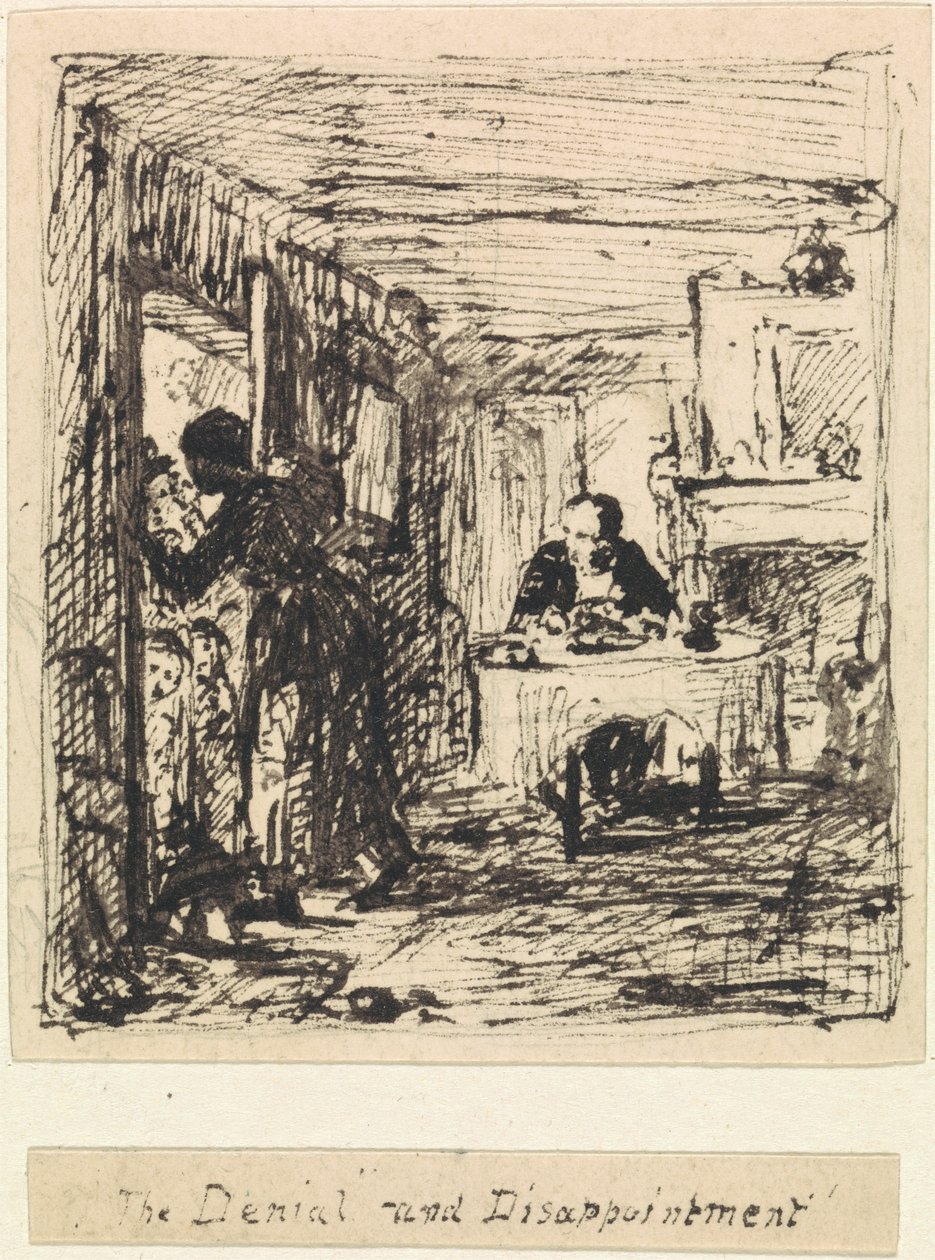 Popírání a zklamání od William Mulready