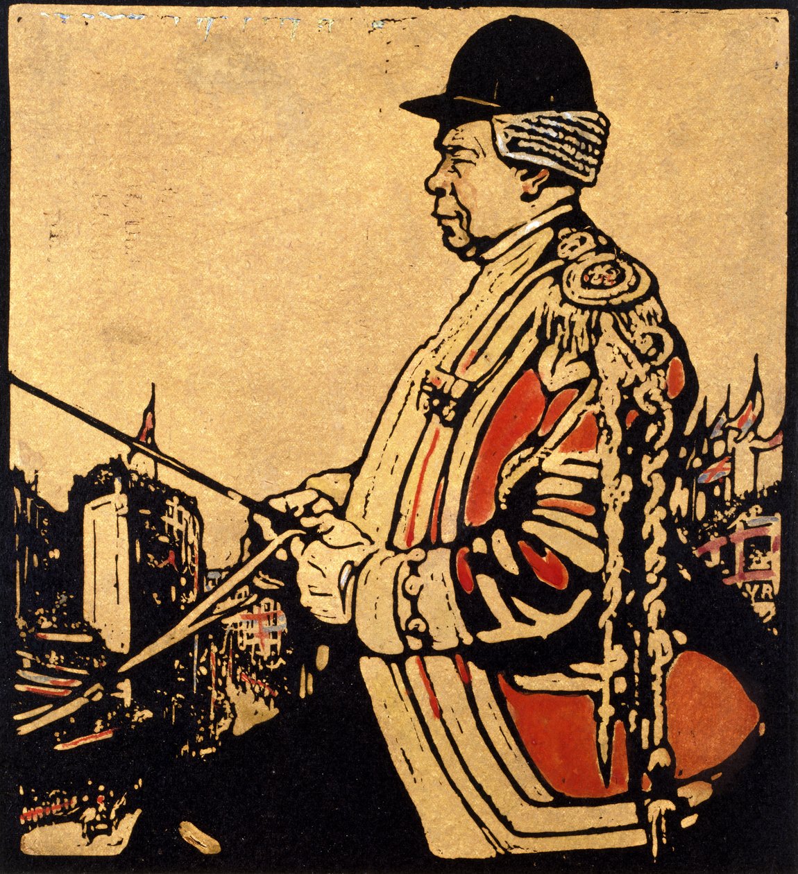 Kočí královny Viktorie (dřevořez) od William Nicholson