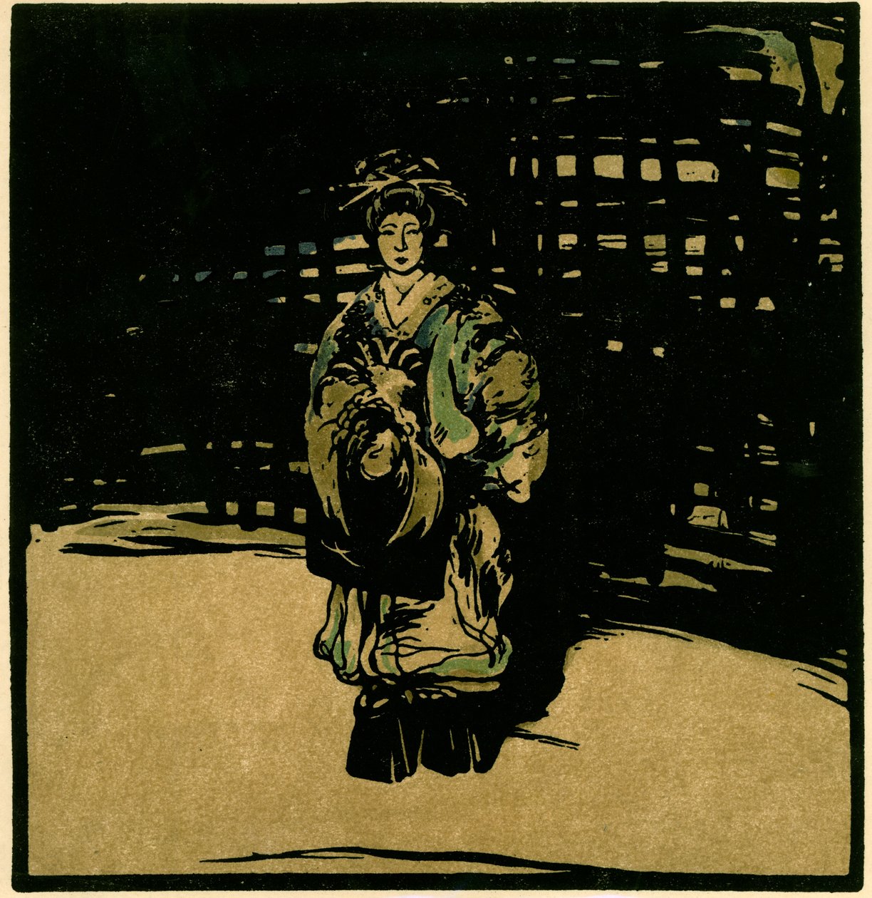 Sada Yacco, kolem roku 1902 (chromolitho) od William Nicholson