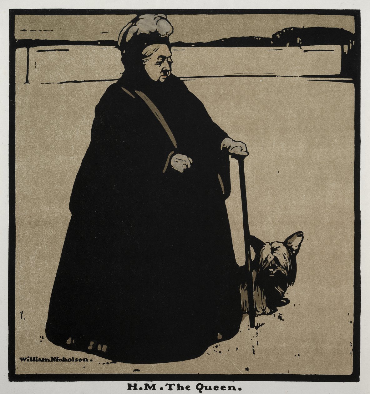 Dvanáct portrétů: H. M. královna od William Nicholson