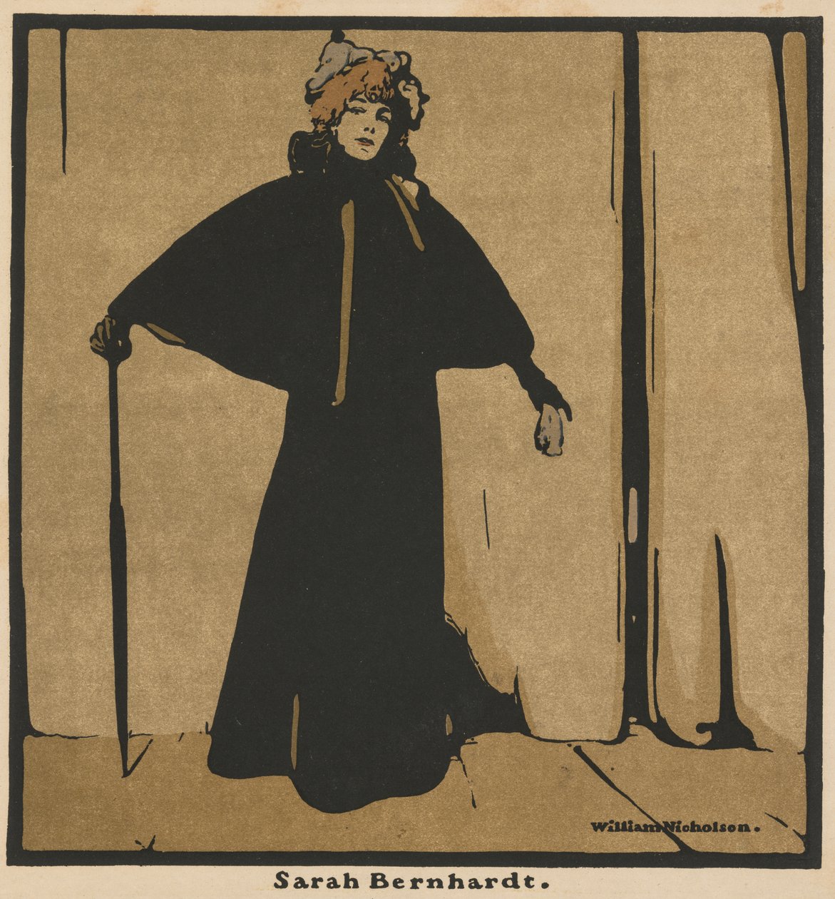 Dvanáct portrétů: Sarah Bernhardt od William Nicholson