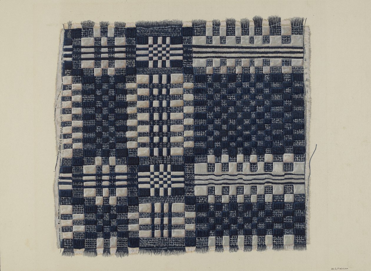 Blue and White Homespun, c. 1937. od William O. Fletcher