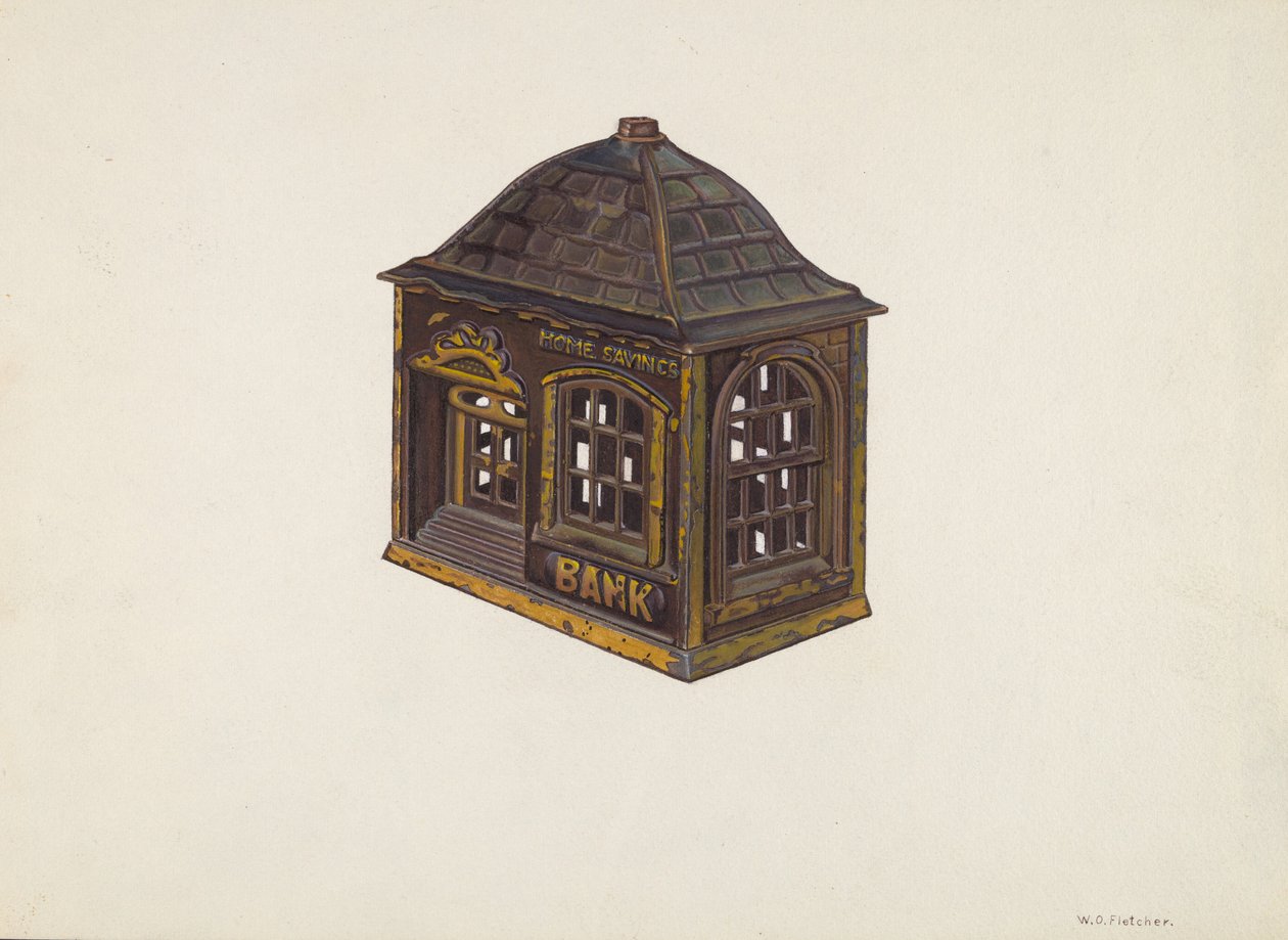 Domácí spořitelna, c. 1940. od William O. Fletcher