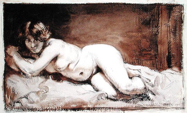 Nahá ženská postava od William Orpen