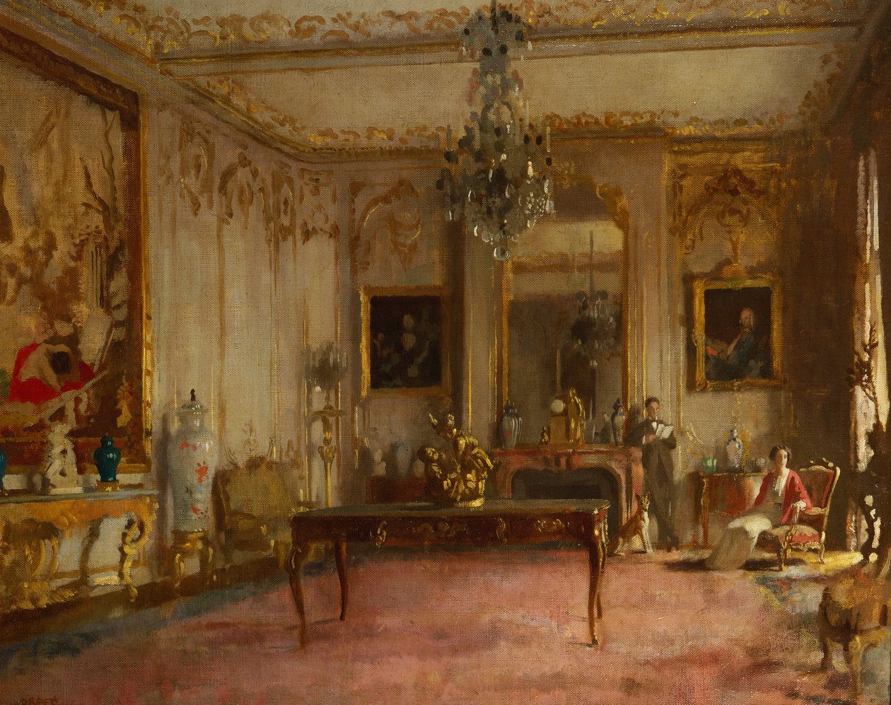 Interiér Park Lane od William Orpen