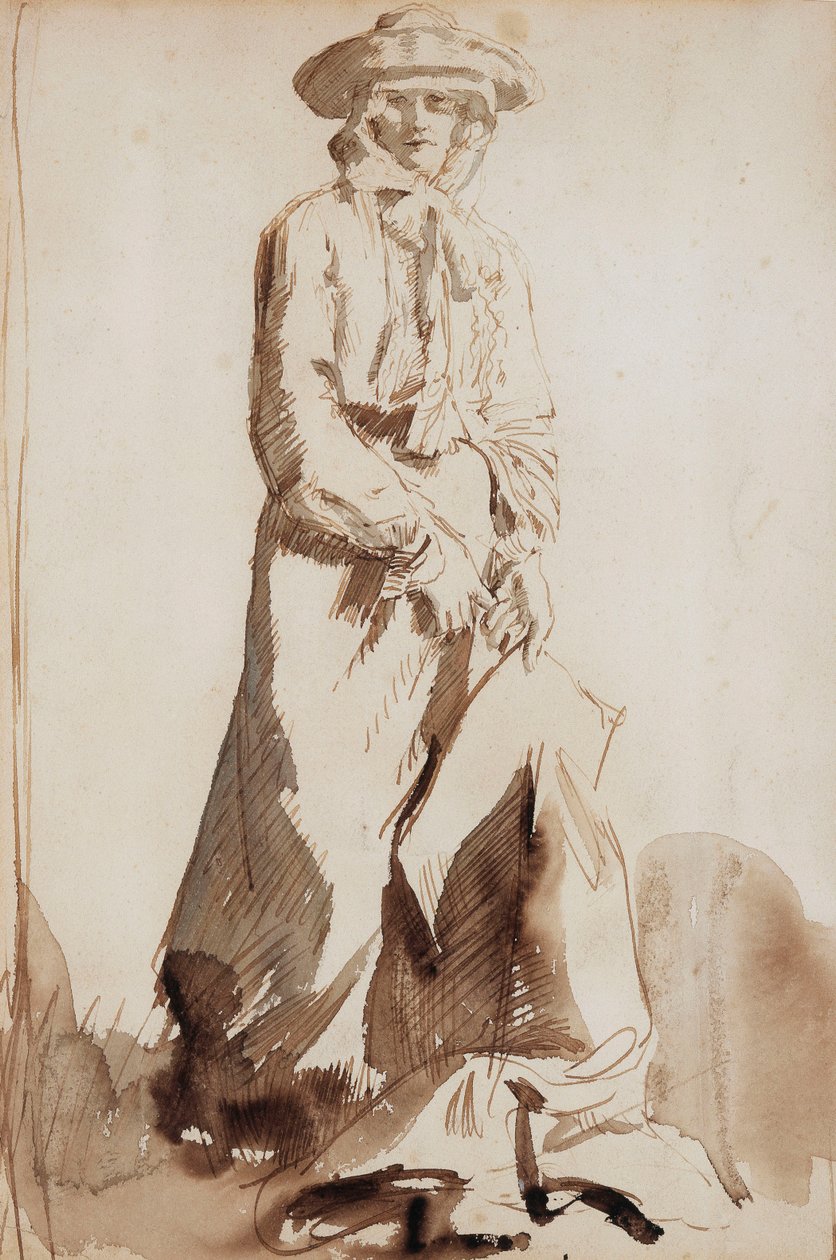 Portrét Grace, umělcovy manželky, od William Orpen