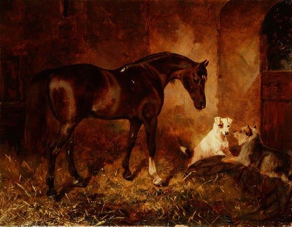 Ve stáji (olej na plátně) od William Osborne