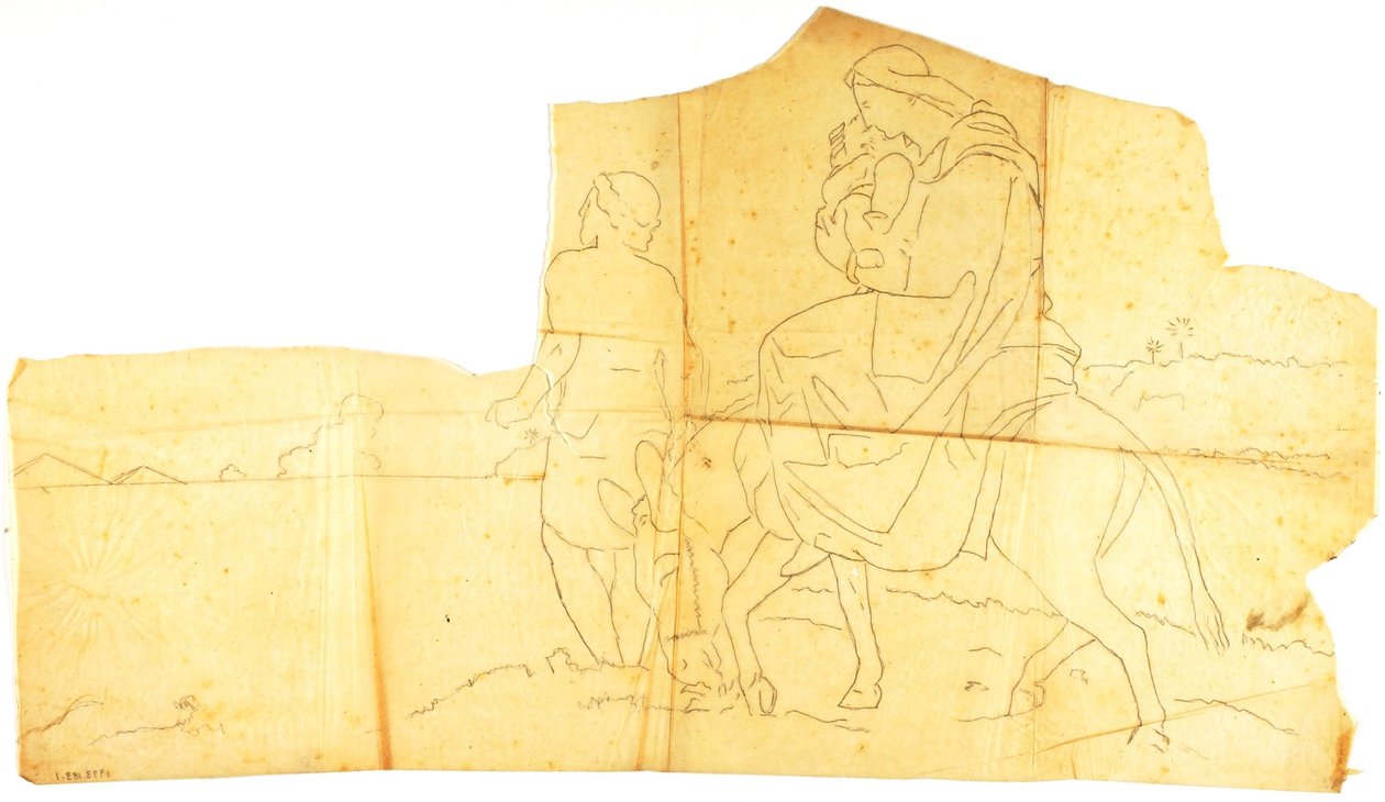 Útěk do Egypta (studium postavy) od William Page