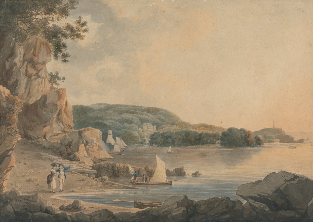 Britten Ferry, Mount Edgecombe od William Payne