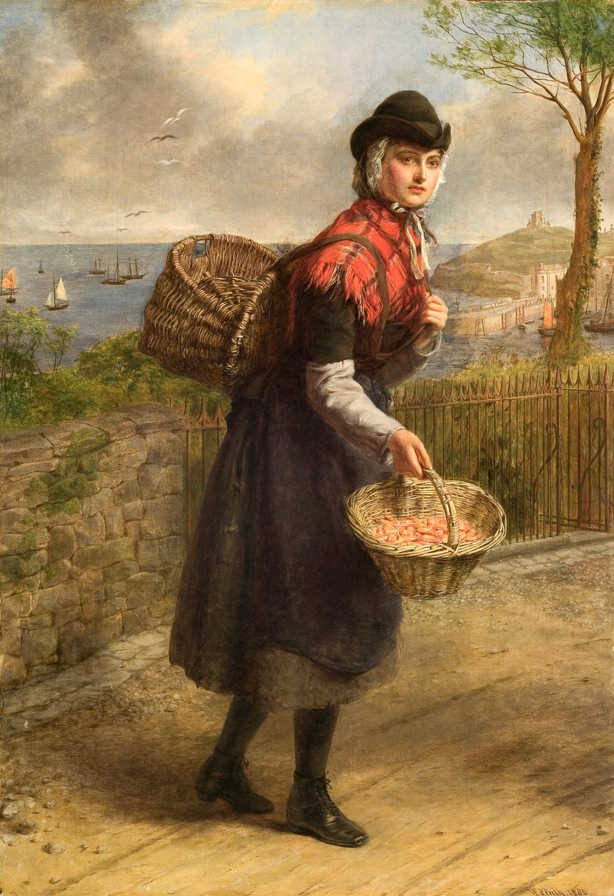 Prodejce krevet v Tenby od William Powell Frith