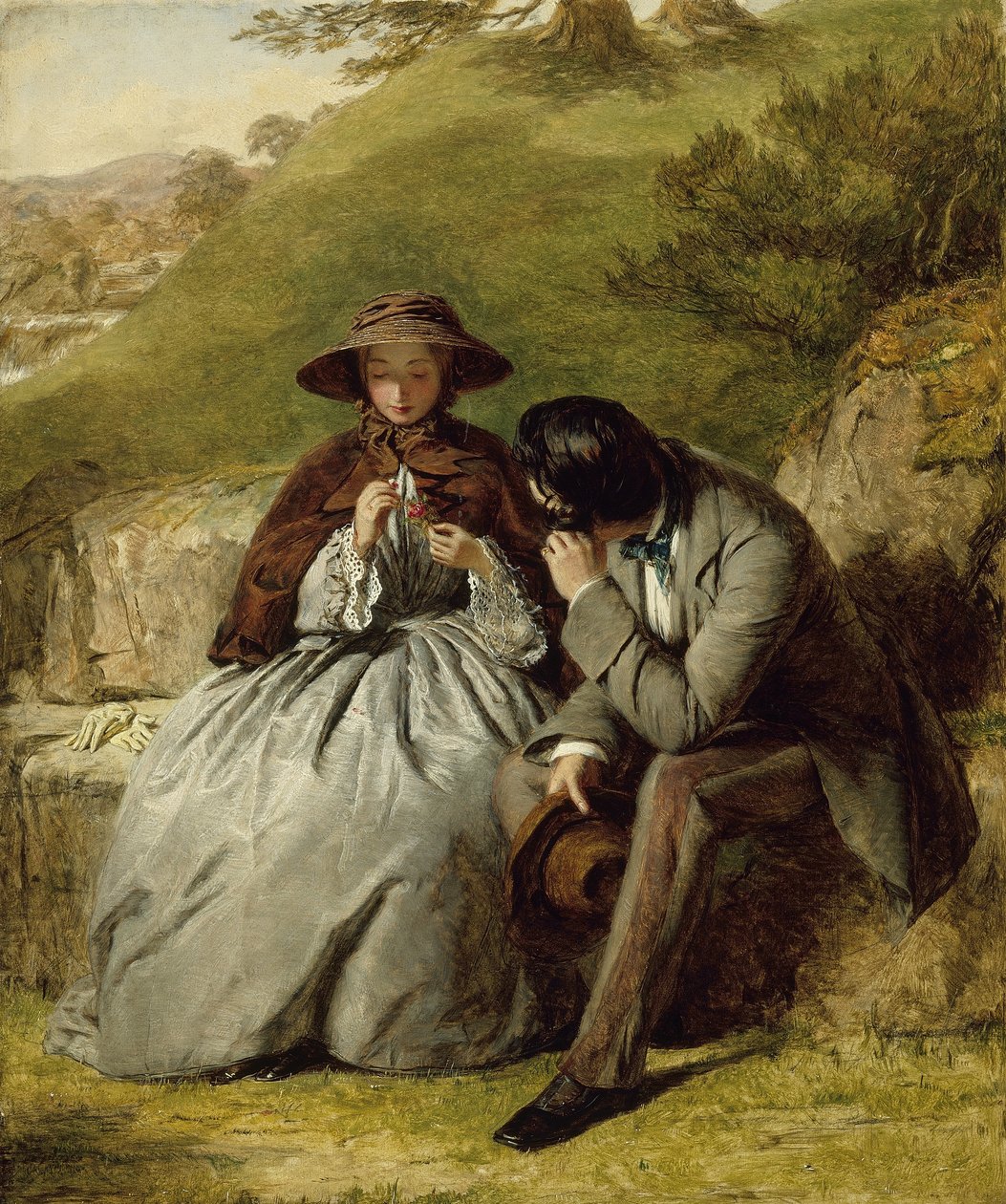 Milenci od William Powell Frith