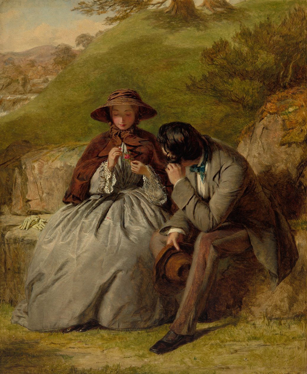 Milenci, 1855. od William Powell Frith