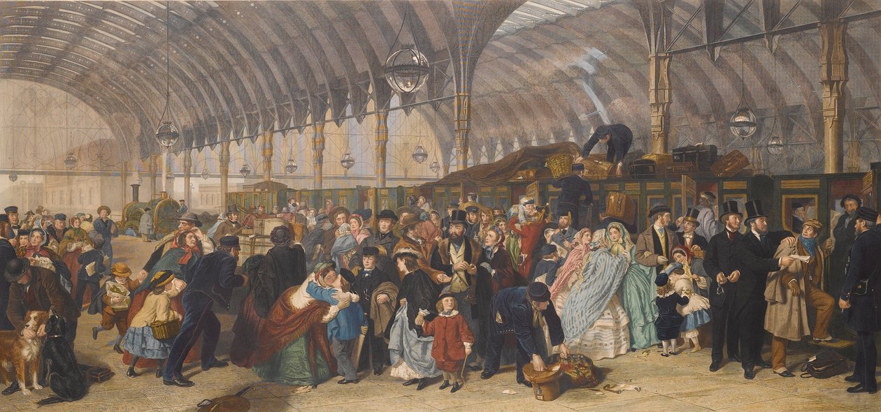 Nádraží, 1866. od William Powell Frith